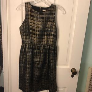 YA LOS ANGELES Black and Gold Detailed Dress